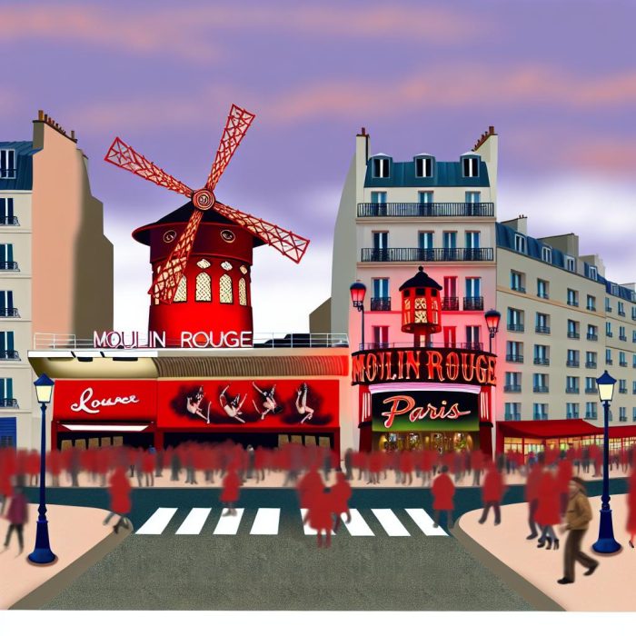 The Moulin Rouge in Paris